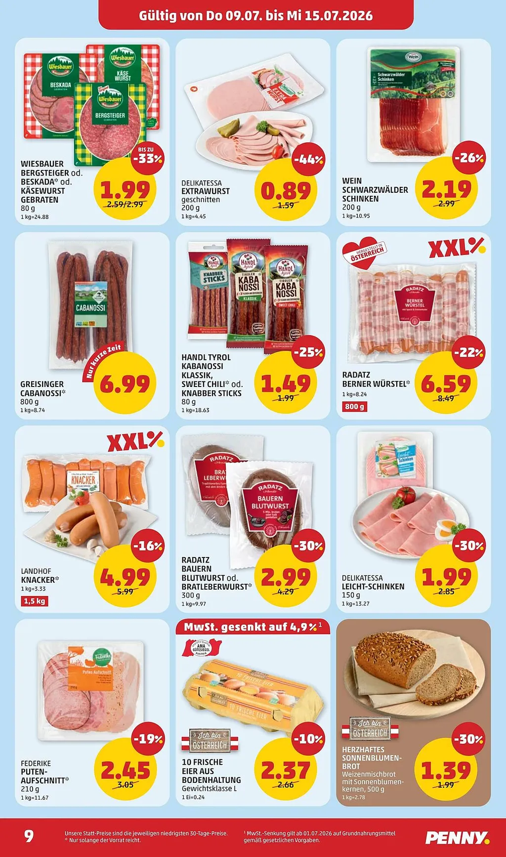 PENNY Flugblatt ab 09.07.2026 (Donnerstag)