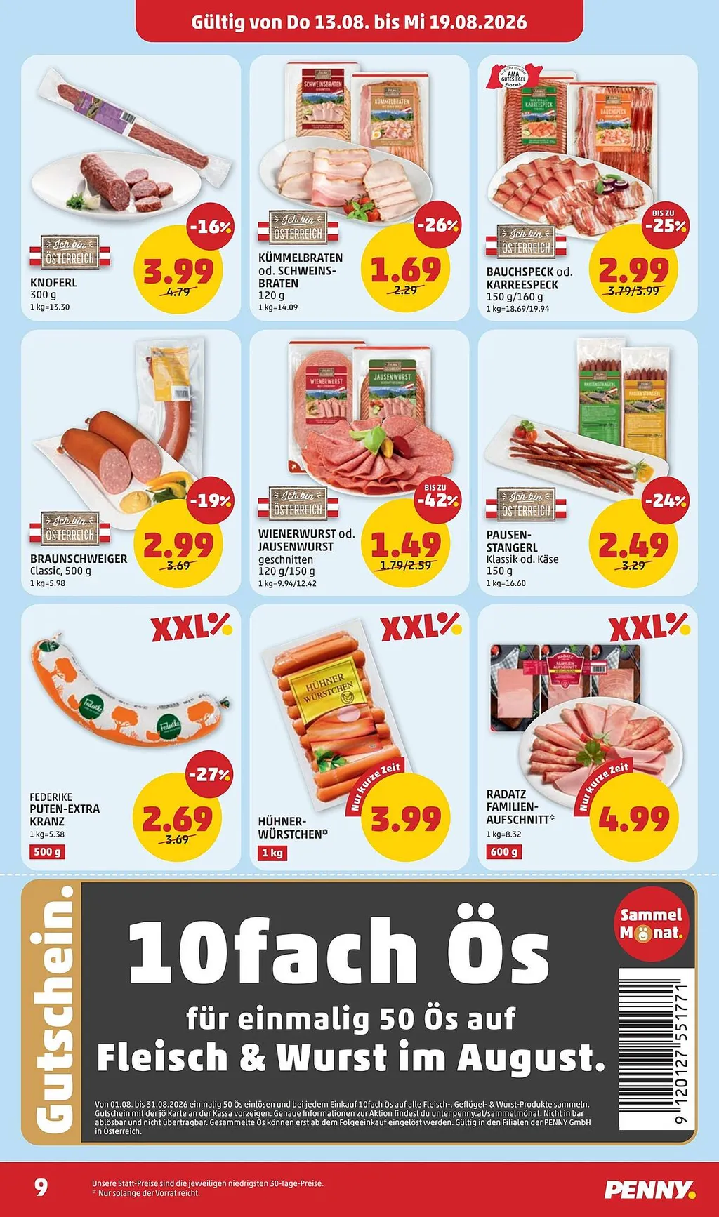 PENNY Flugblatt ab 13.08.2026 (Donnerstag)