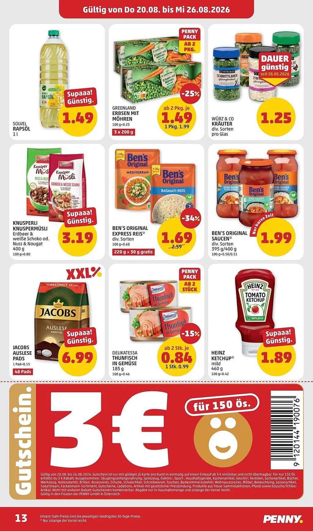 PENNY Flugblatt ab 20.08.2026 (Donnerstag)
