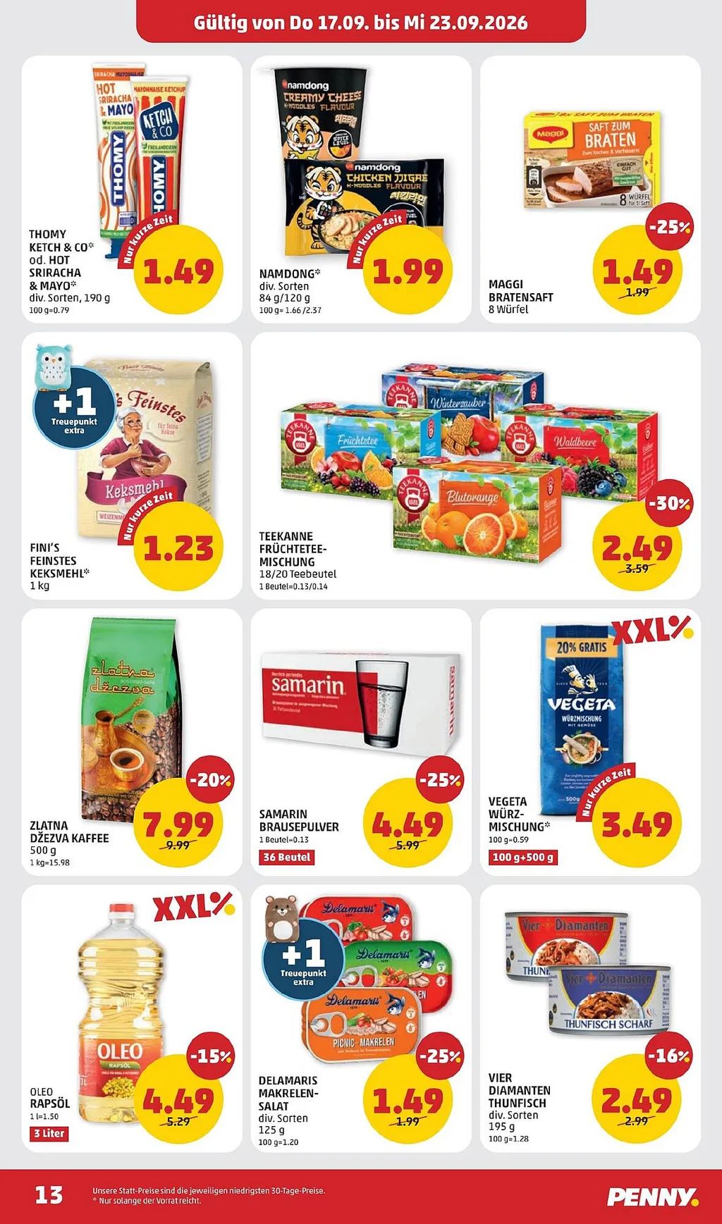 PENNY Flugblatt ab 17.09.2026 (Donnerstag)