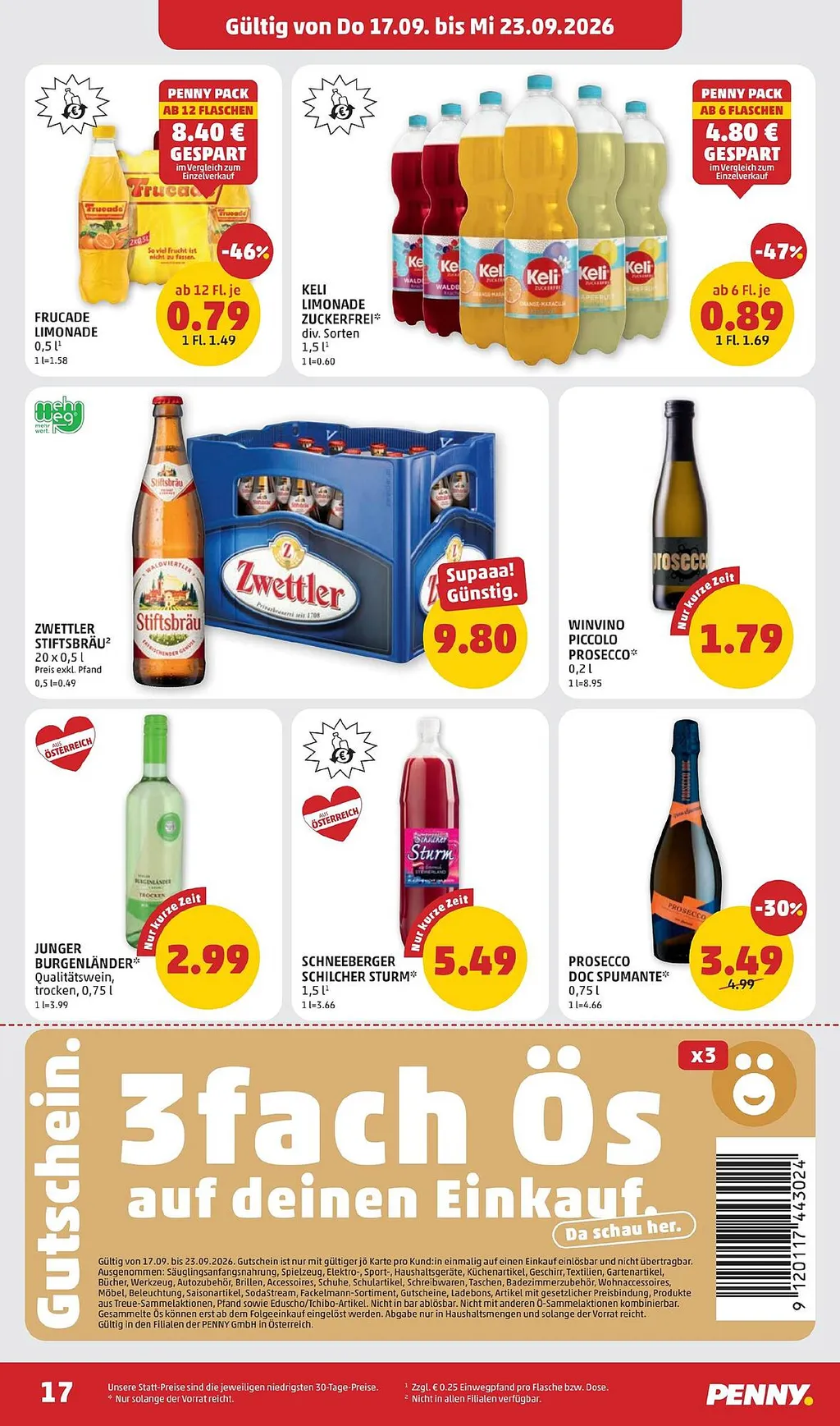 PENNY Flugblatt ab 17.09.2026 (Donnerstag)