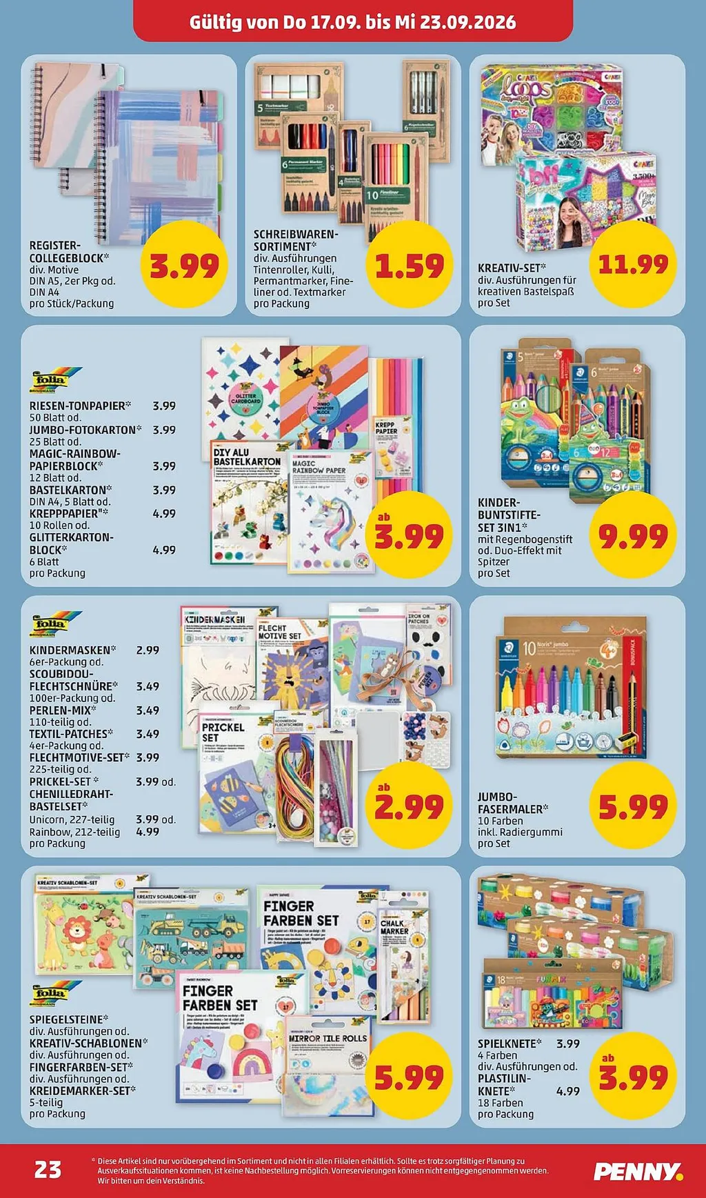 PENNY Flugblatt ab 17.09.2026 (Donnerstag)