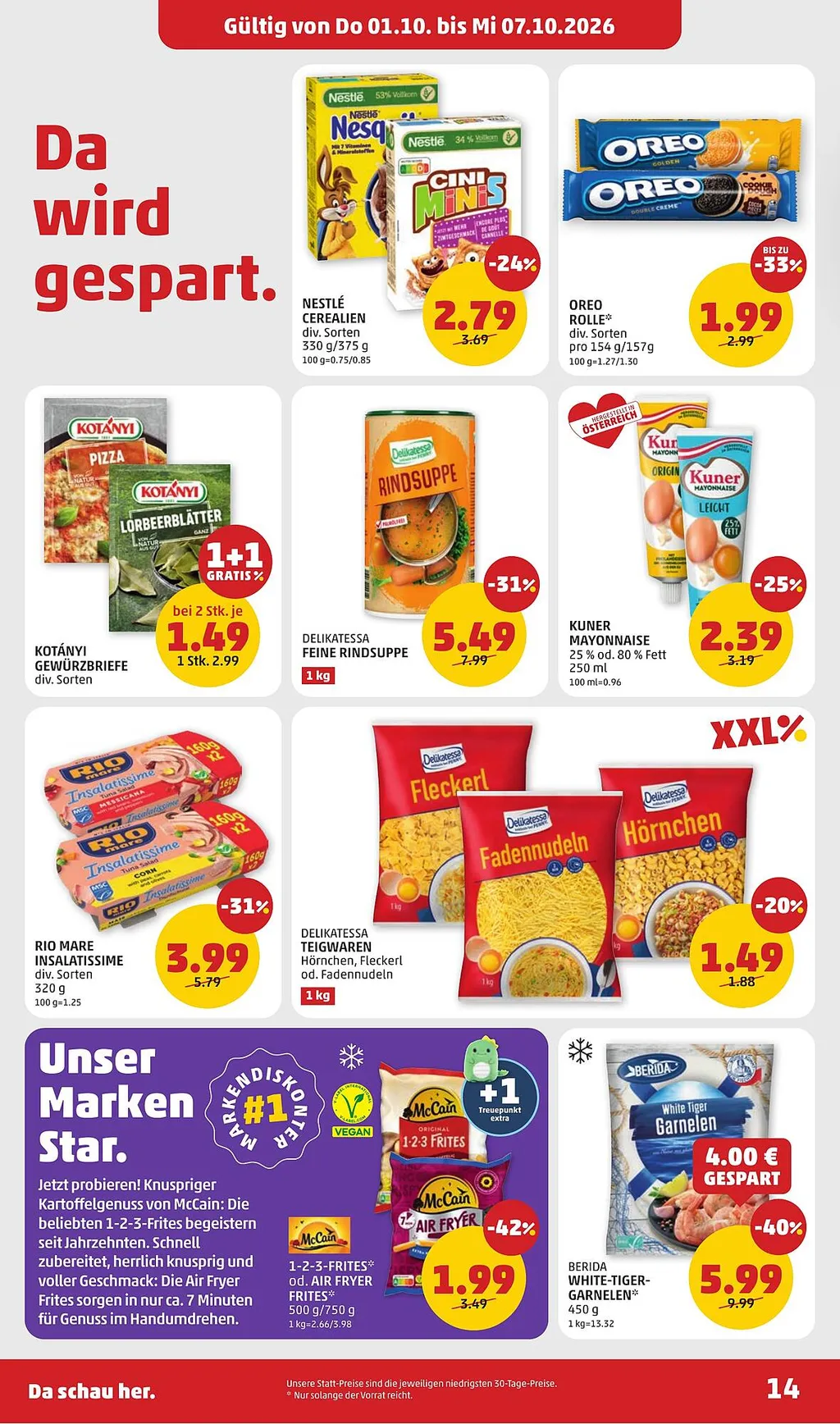 PENNY Flugblatt ab 01.10.2026 (Donnerstag)