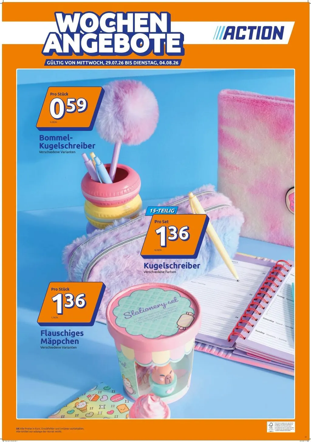 Action Flugblatt ab 29.07.2026 (Mittwoch)