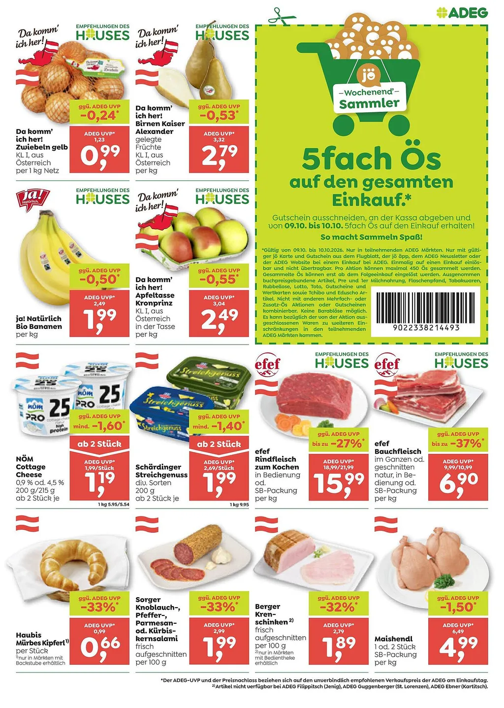 ADEG Flugblatt ab 08.10.2026 (Donnerstag)