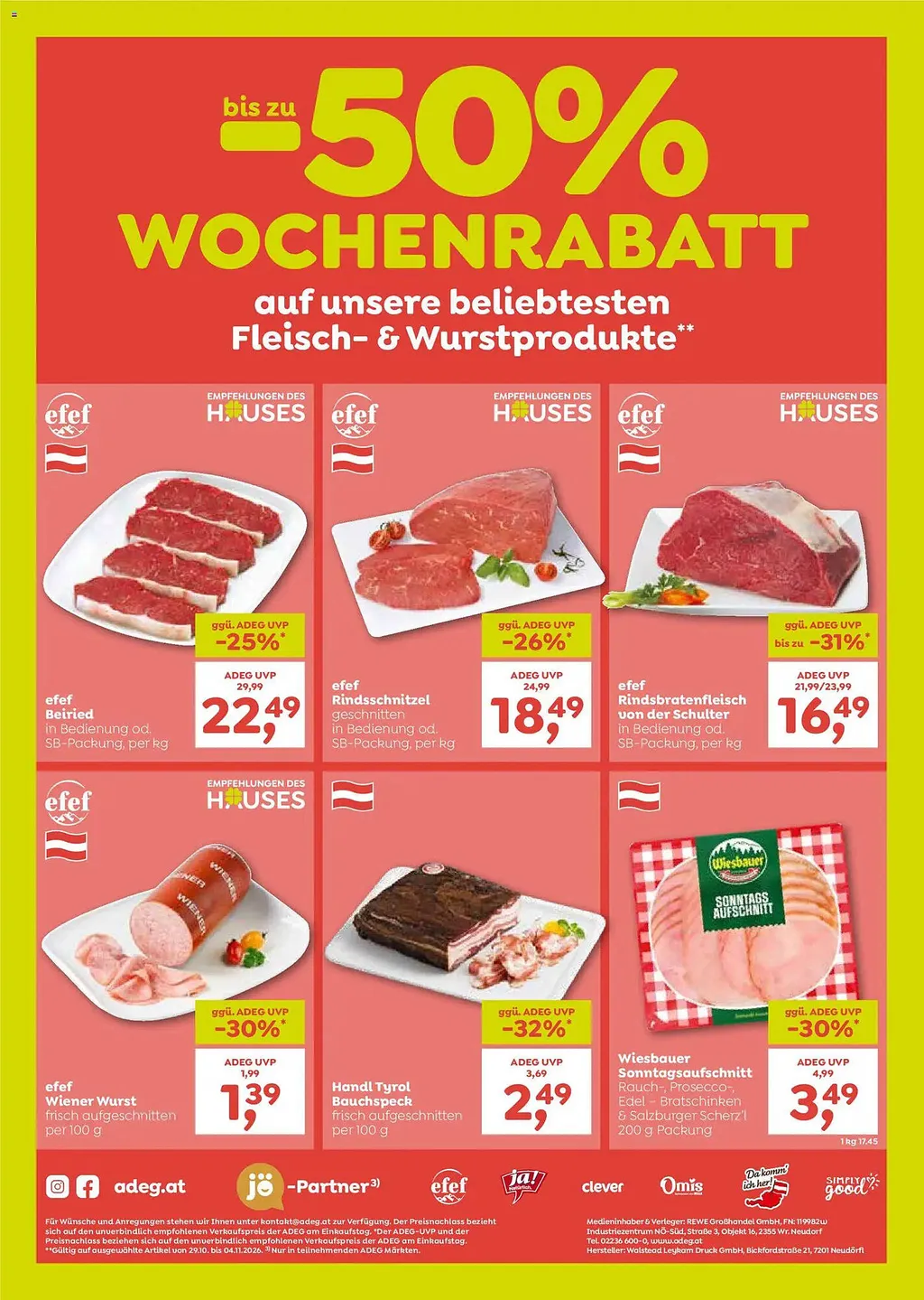 ADEG Flugblatt ab 29.10.2026 (Donnerstag)