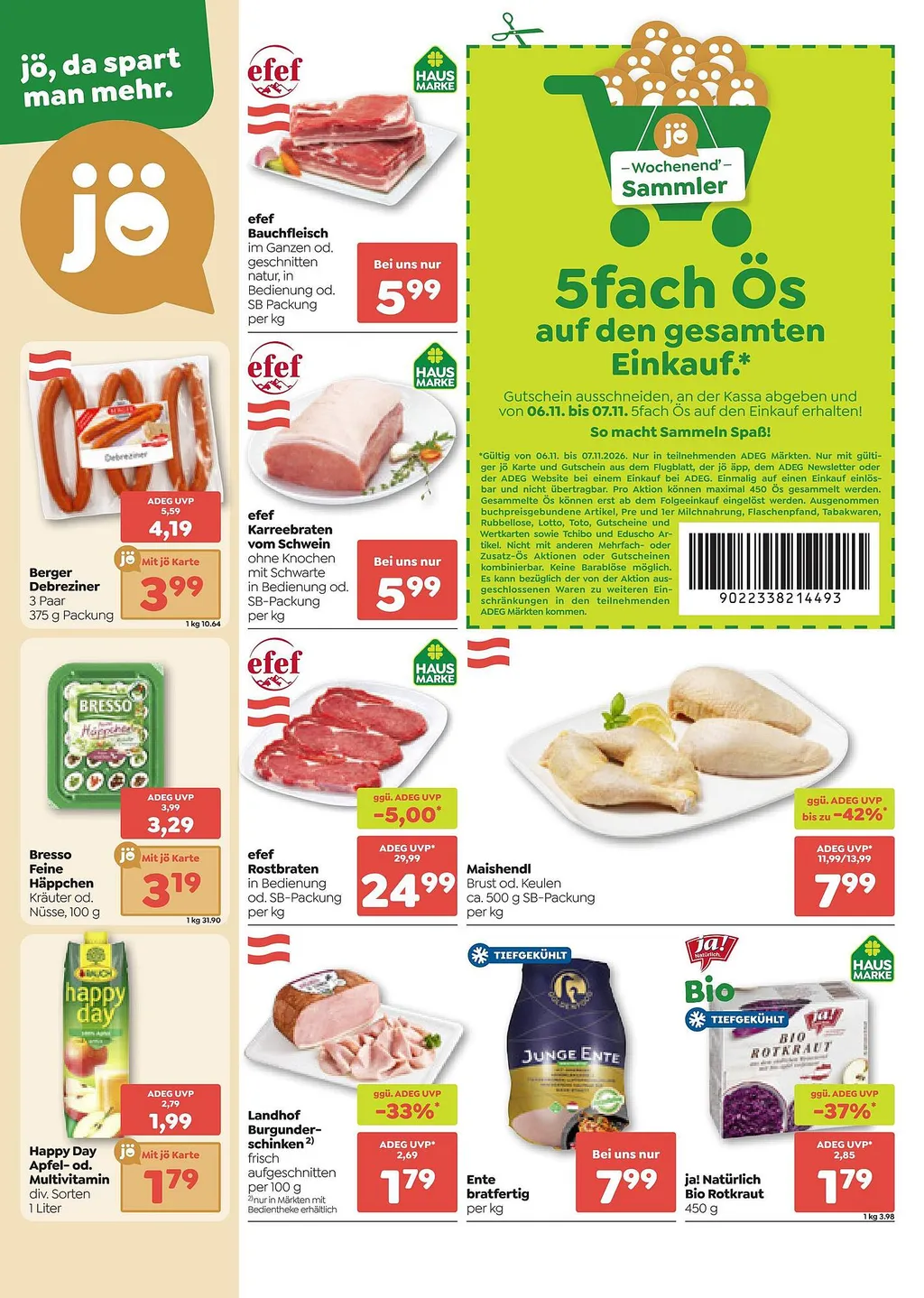 ADEG Flugblatt ab 05.11.2026 (Donnerstag)