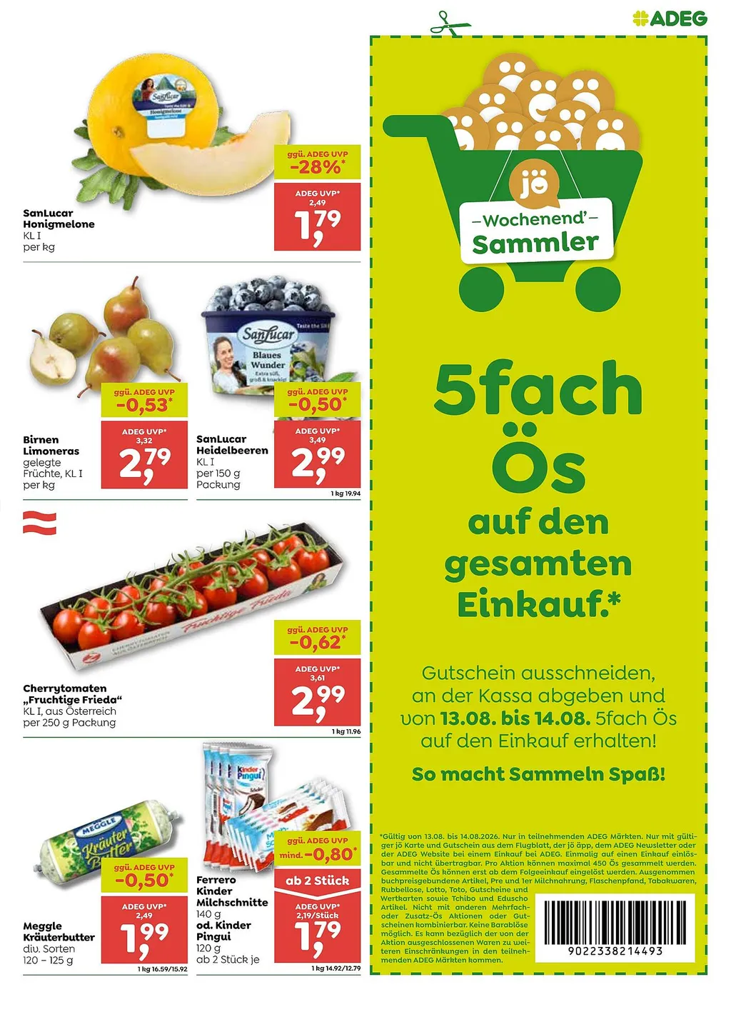 ADEG Flugblatt ab 13.08.2026 (Donnerstag)