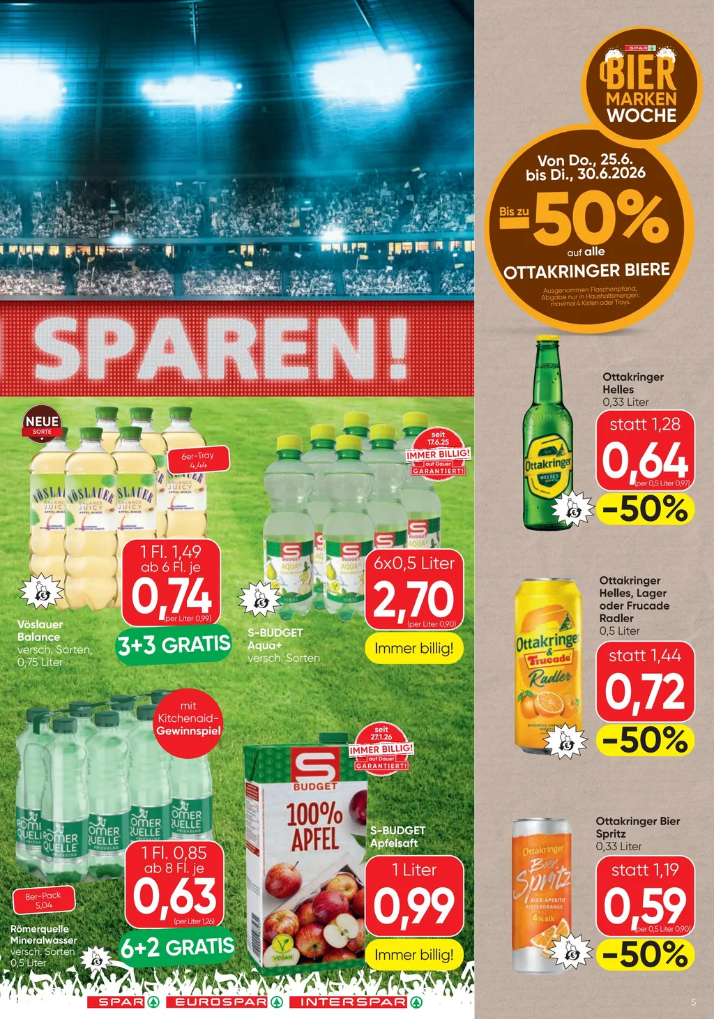 Spar Flugblatt ab 25.06.2026 (Donnerstag)
