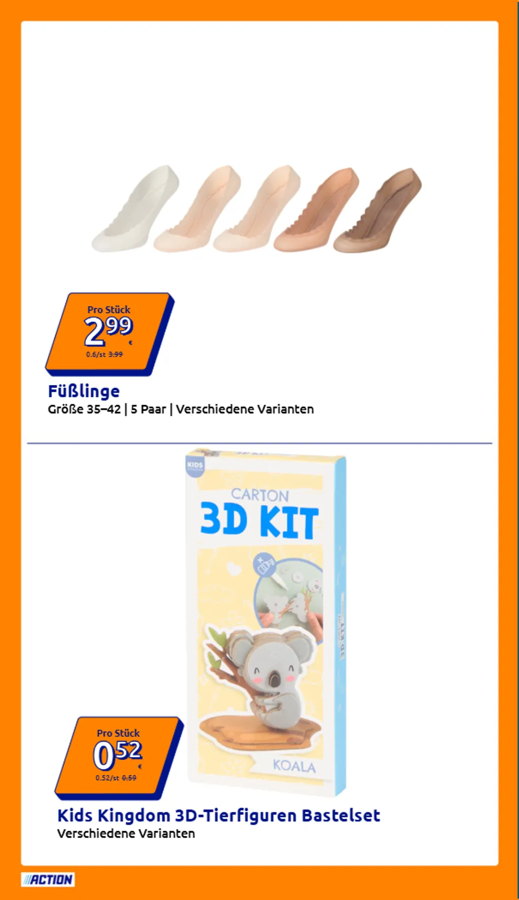 Action Flugblatt ab 08.07.2026 (Mittwoch)