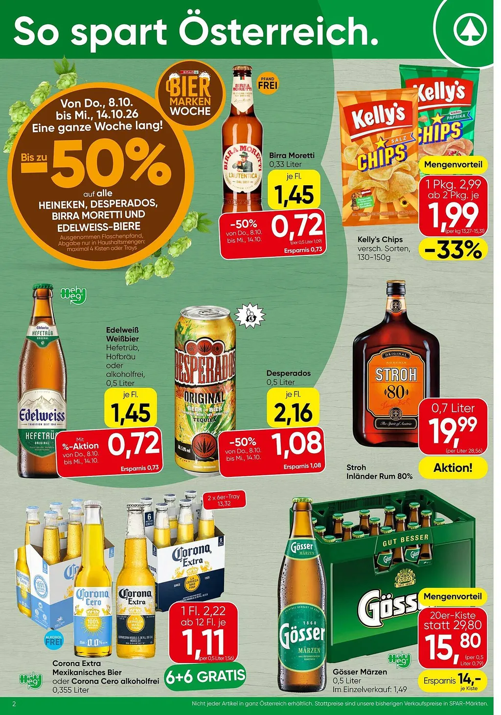 Spar Flugblatt ab 08.10.2026 (Donnerstag)