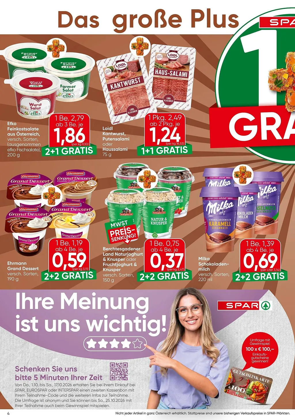 Spar Flugblatt ab 08.10.2026 (Donnerstag)