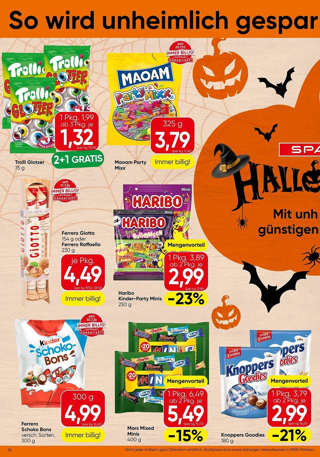 Spar Flugblatt ab 08.10.2026 (Donnerstag)
