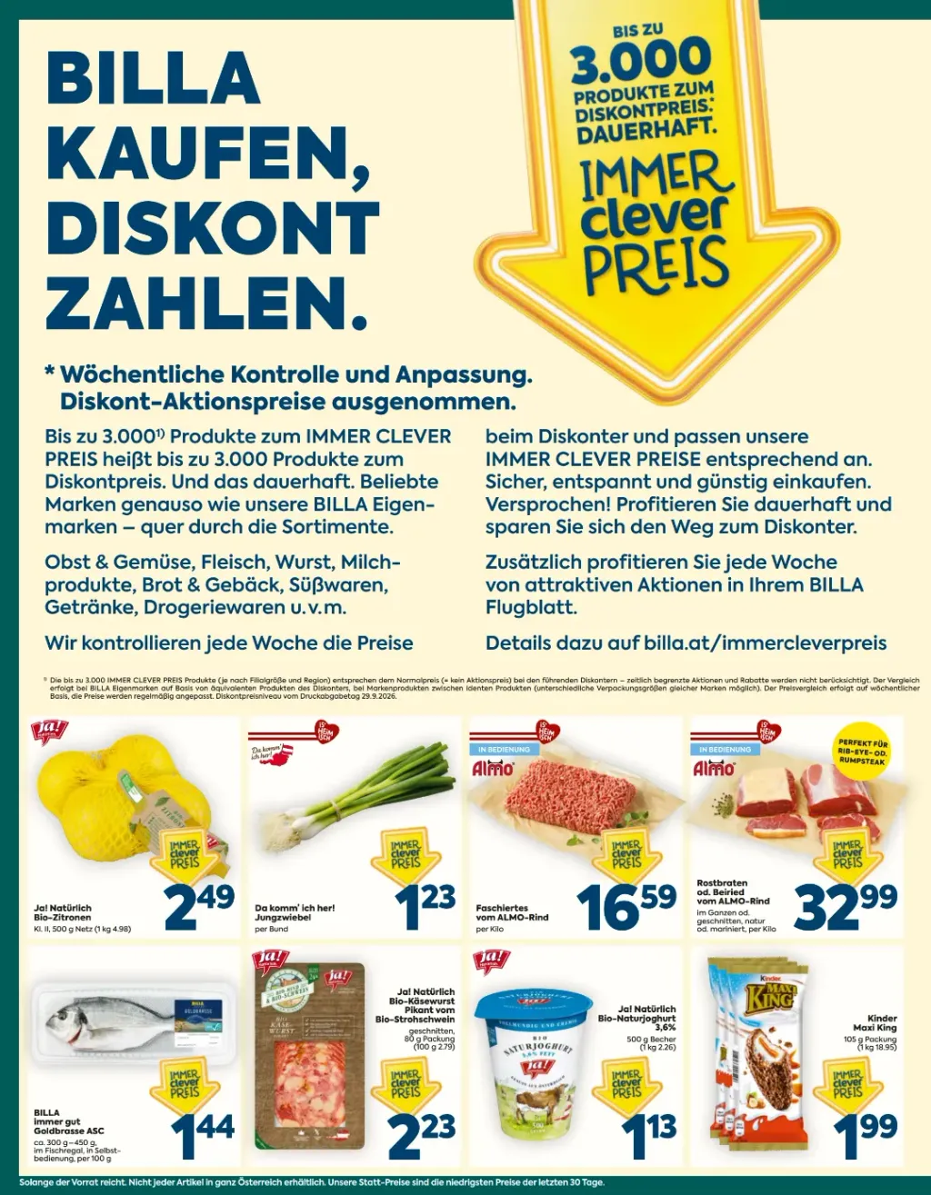 Billa Plus Flugblatt ab 15.10.2026 (Donnerstag)