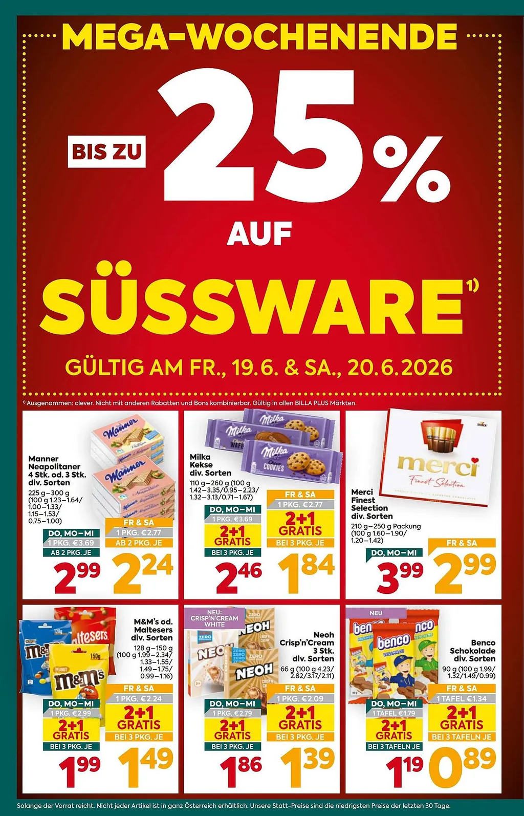 Billa Plus Flugblatt ab 18.06.2026 (Donnerstag)