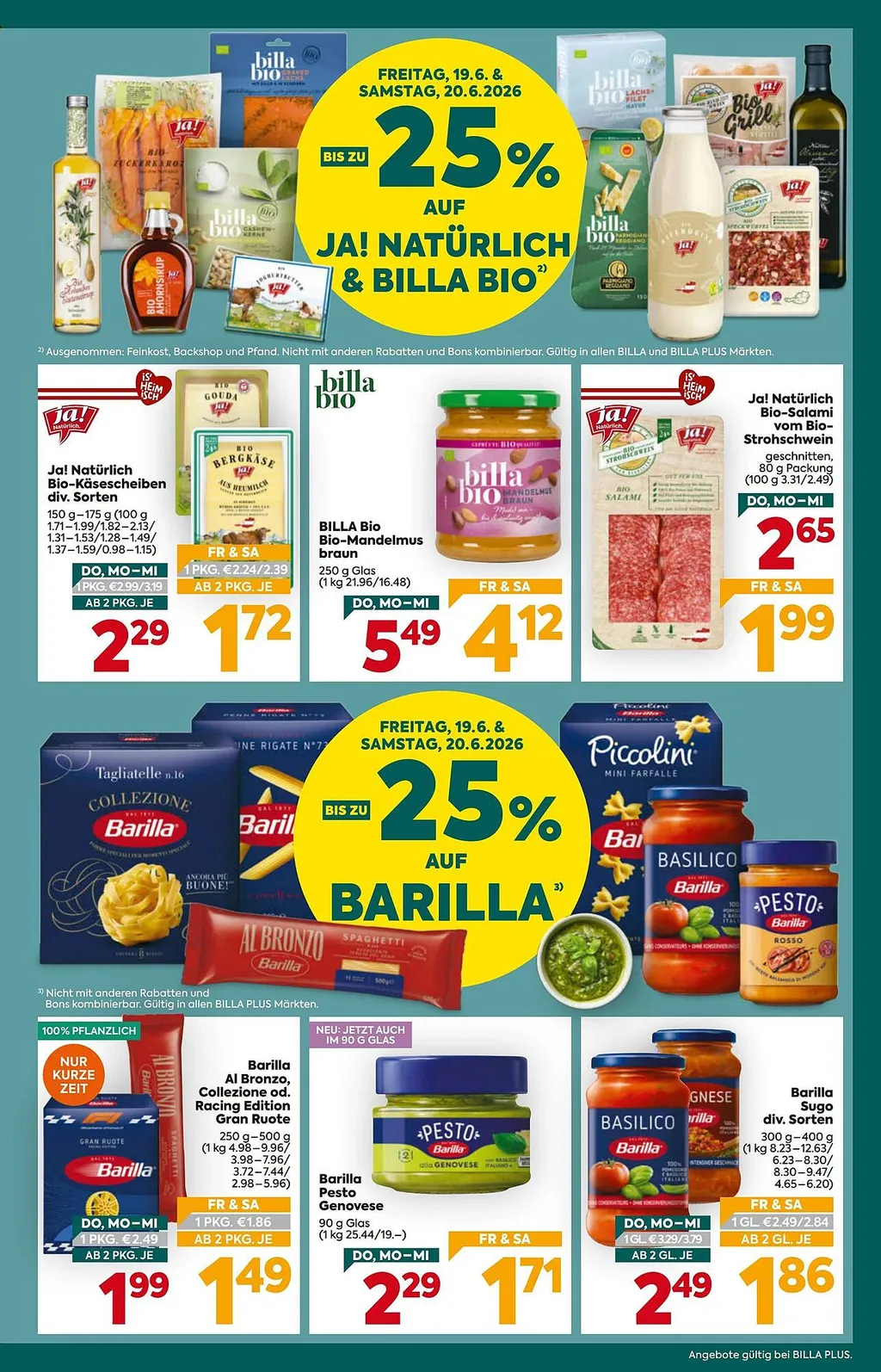 Billa Plus Flugblatt ab 18.06.2026 (Donnerstag)