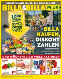 Billa Flugblatt ab 24.09.2026 (Donnerstag)