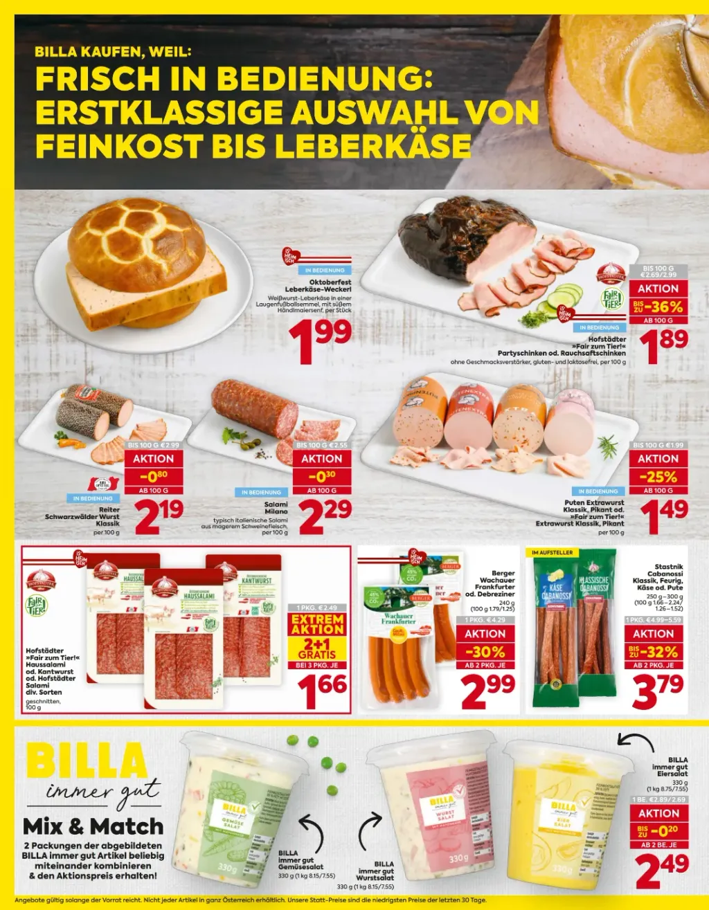 Billa Flugblatt ab 24.09.2026 (Donnerstag)