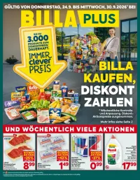 Billa PLUS Flugblatt ab 24.09.2026 (Donnerstag)