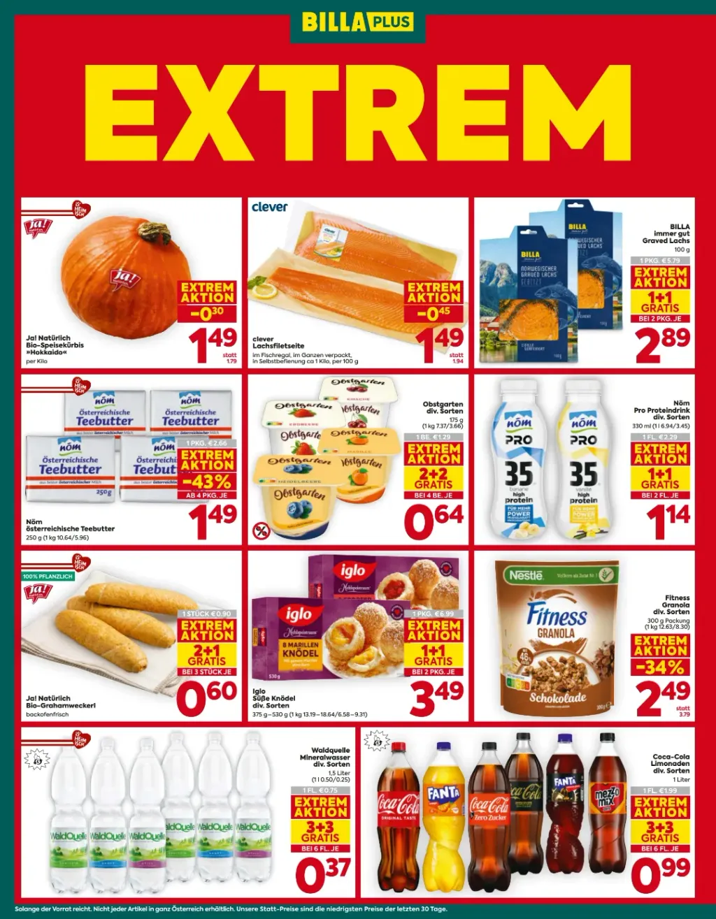 Billa Plus Flugblatt ab 01.10.2026 (Donnerstag)