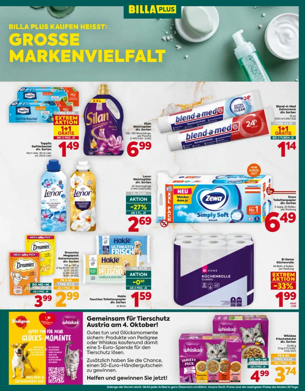 Billa Plus Flugblatt ab 01.10.2026 (Donnerstag)