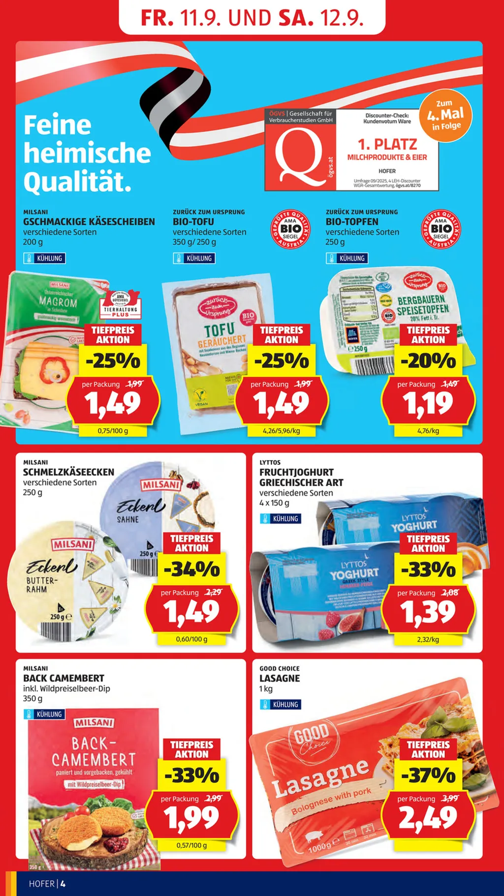 Hofer Flugblatt ab 11.09.2026 (Freitag)