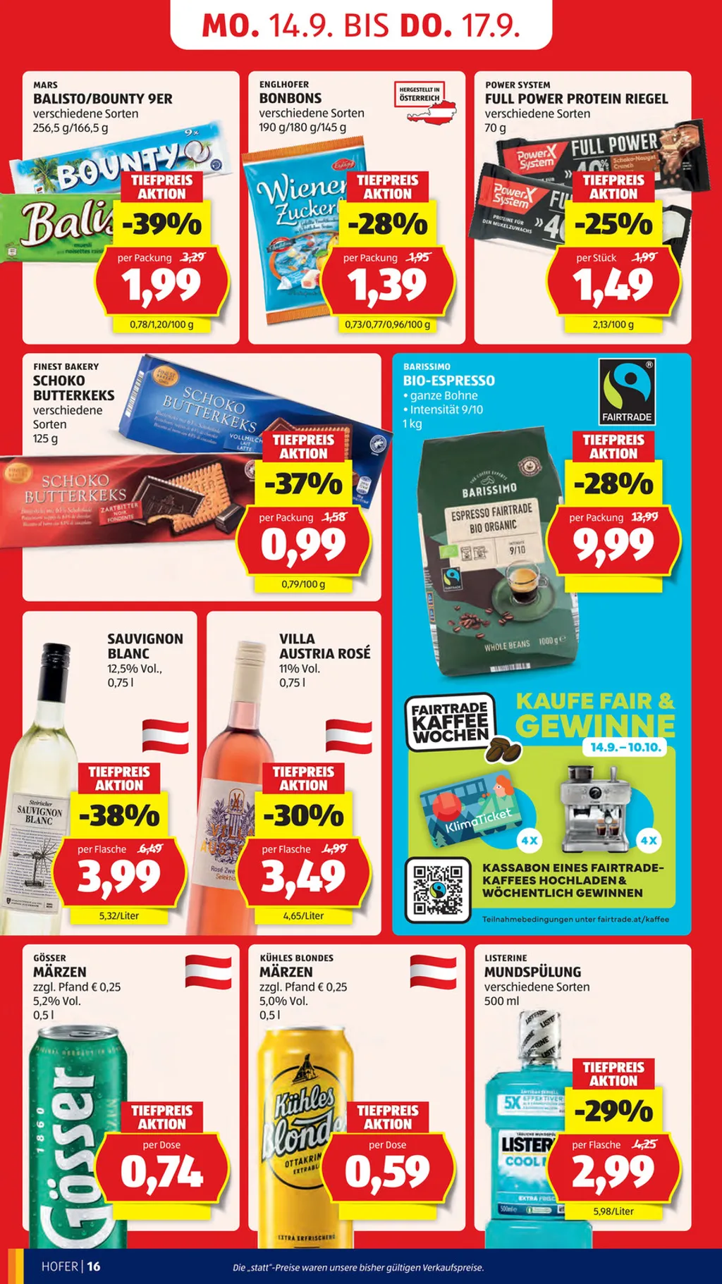 Hofer Flugblatt ab 11.09.2026 (Freitag)