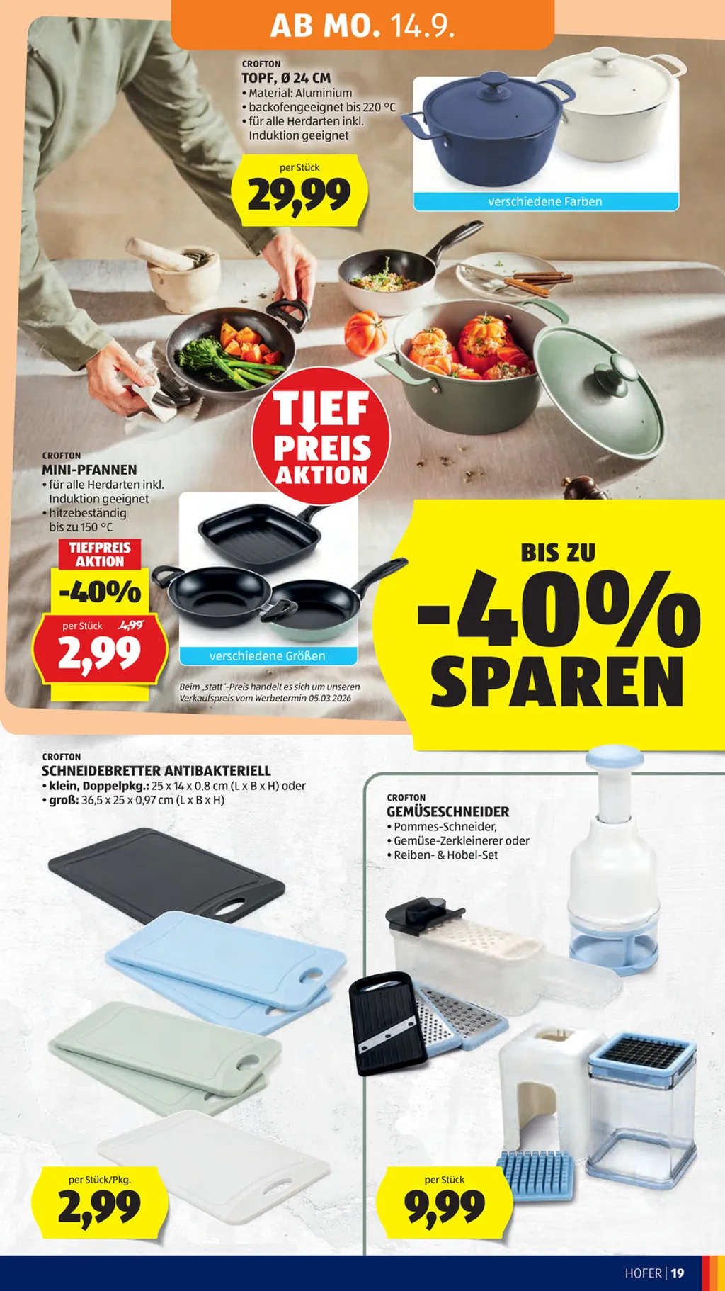 Hofer Flugblatt ab 11.09.2026 (Freitag)