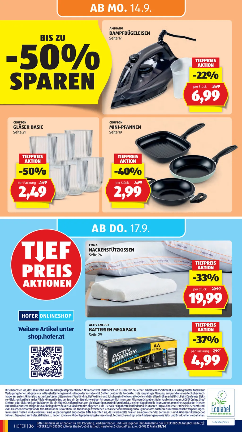Hofer Flugblatt ab 11.09.2026 (Freitag)