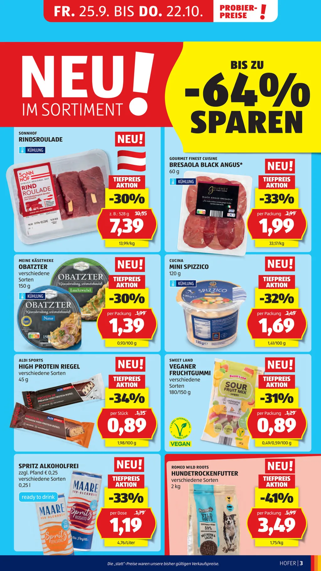 Hofer Flugblatt ab 25.09.2026 (Freitag)