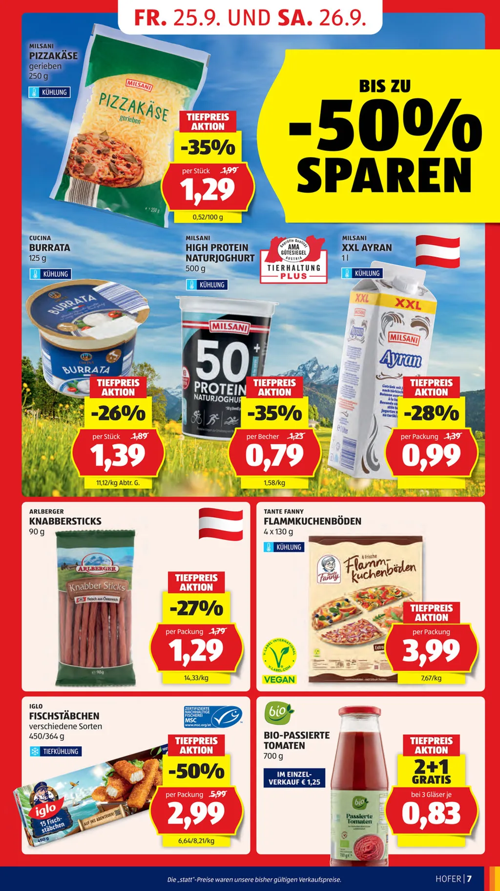 Hofer Flugblatt ab 25.09.2026 (Freitag)