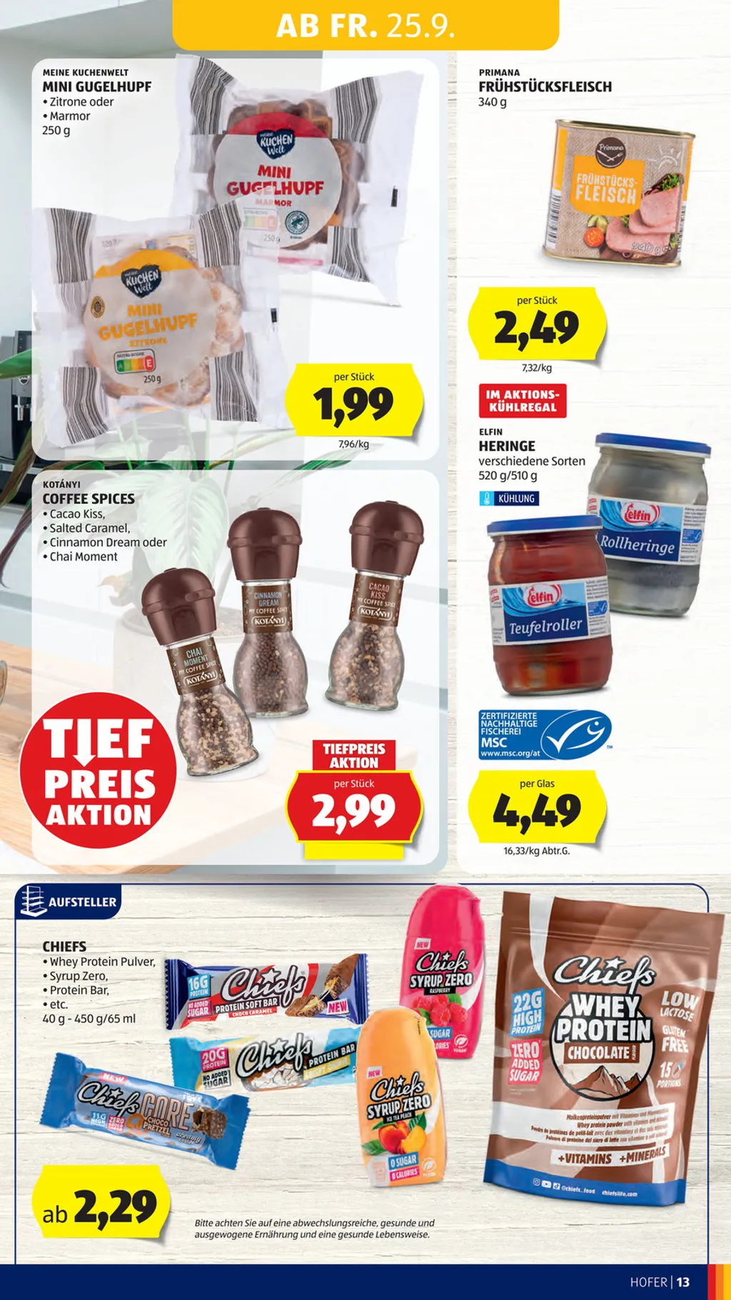 Hofer Flugblatt ab 25.09.2026 (Freitag)
