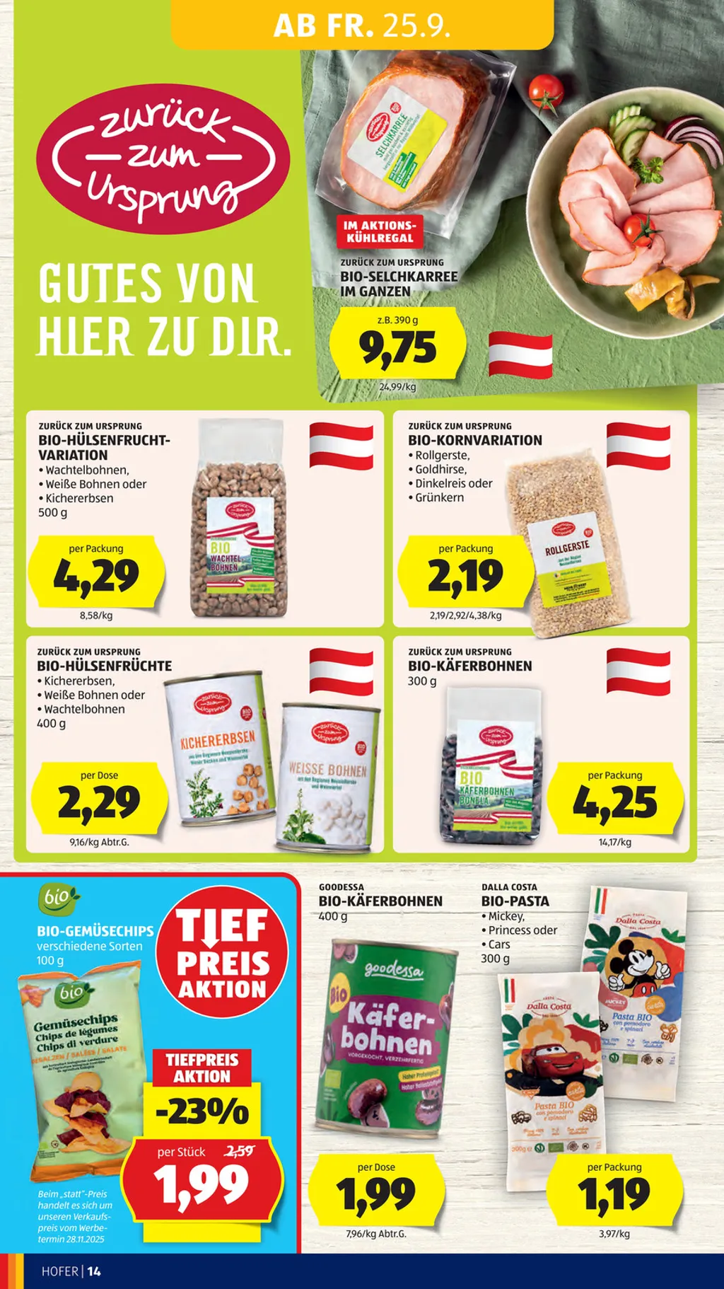 Hofer Flugblatt ab 25.09.2026 (Freitag)