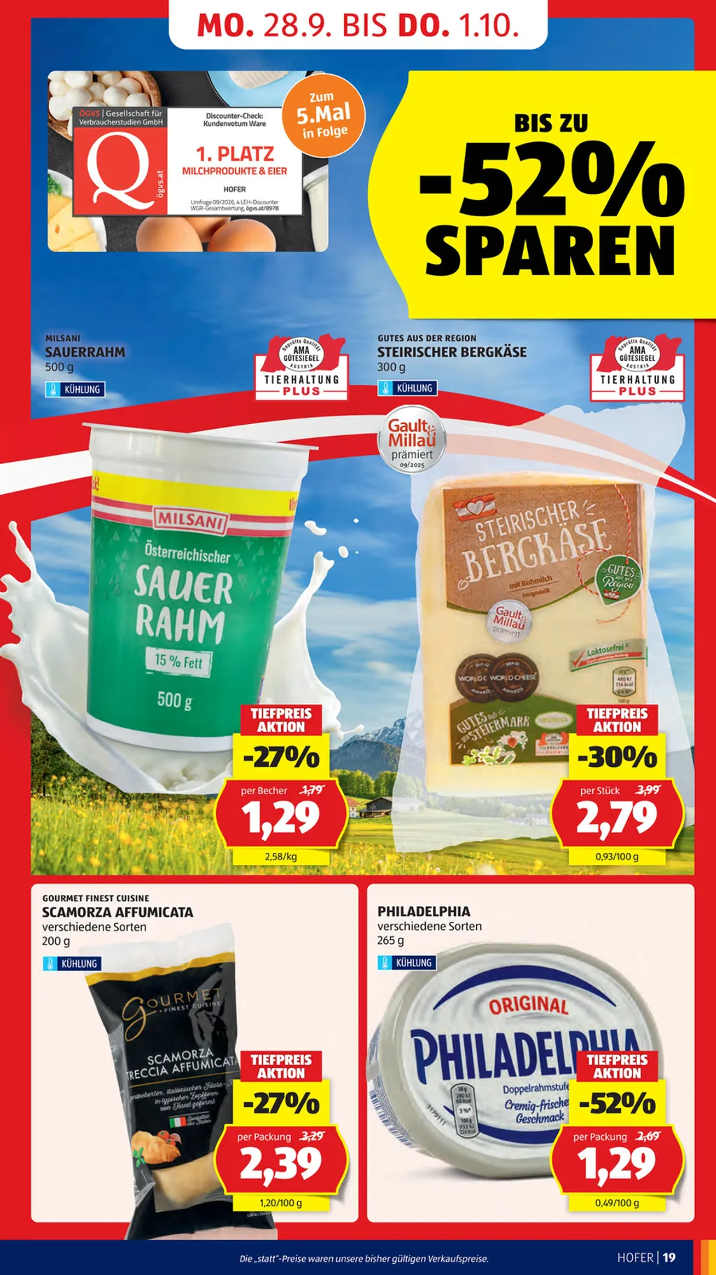 Hofer Flugblatt ab 25.09.2026 (Freitag)