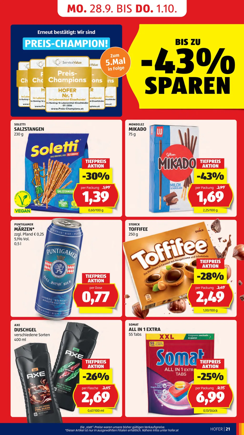 Hofer Flugblatt ab 25.09.2026 (Freitag)