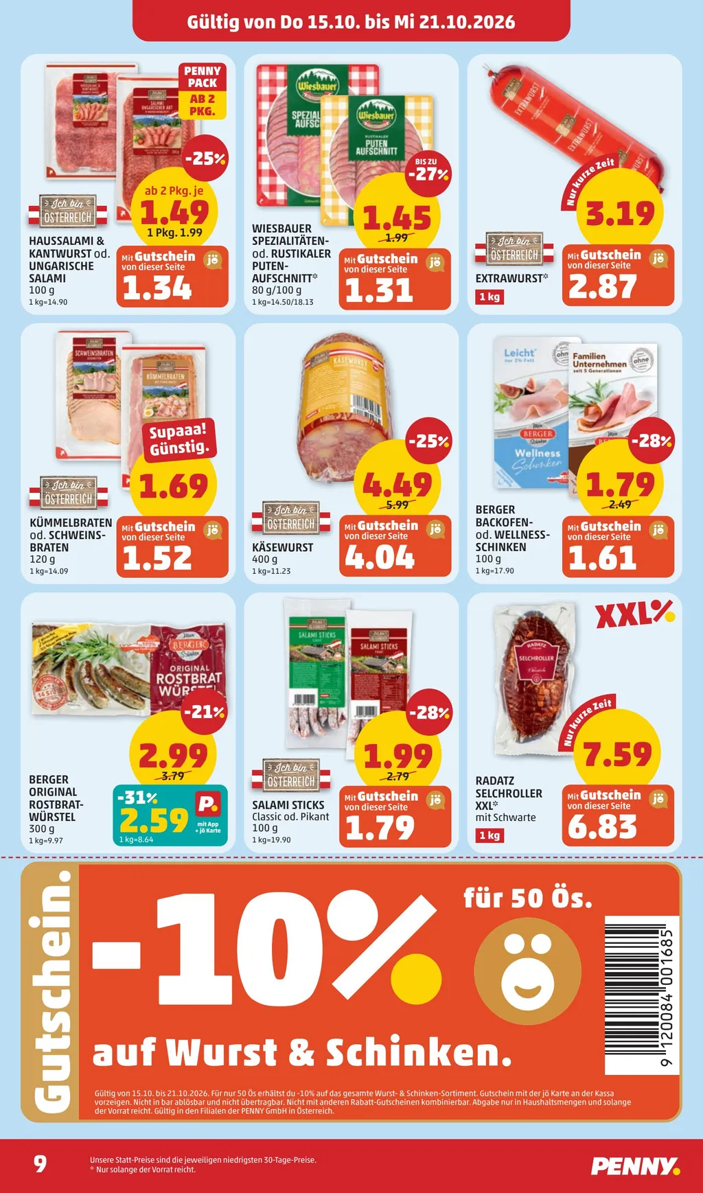Penny Flugblatt ab 15.10.2026 (Donnerstag)