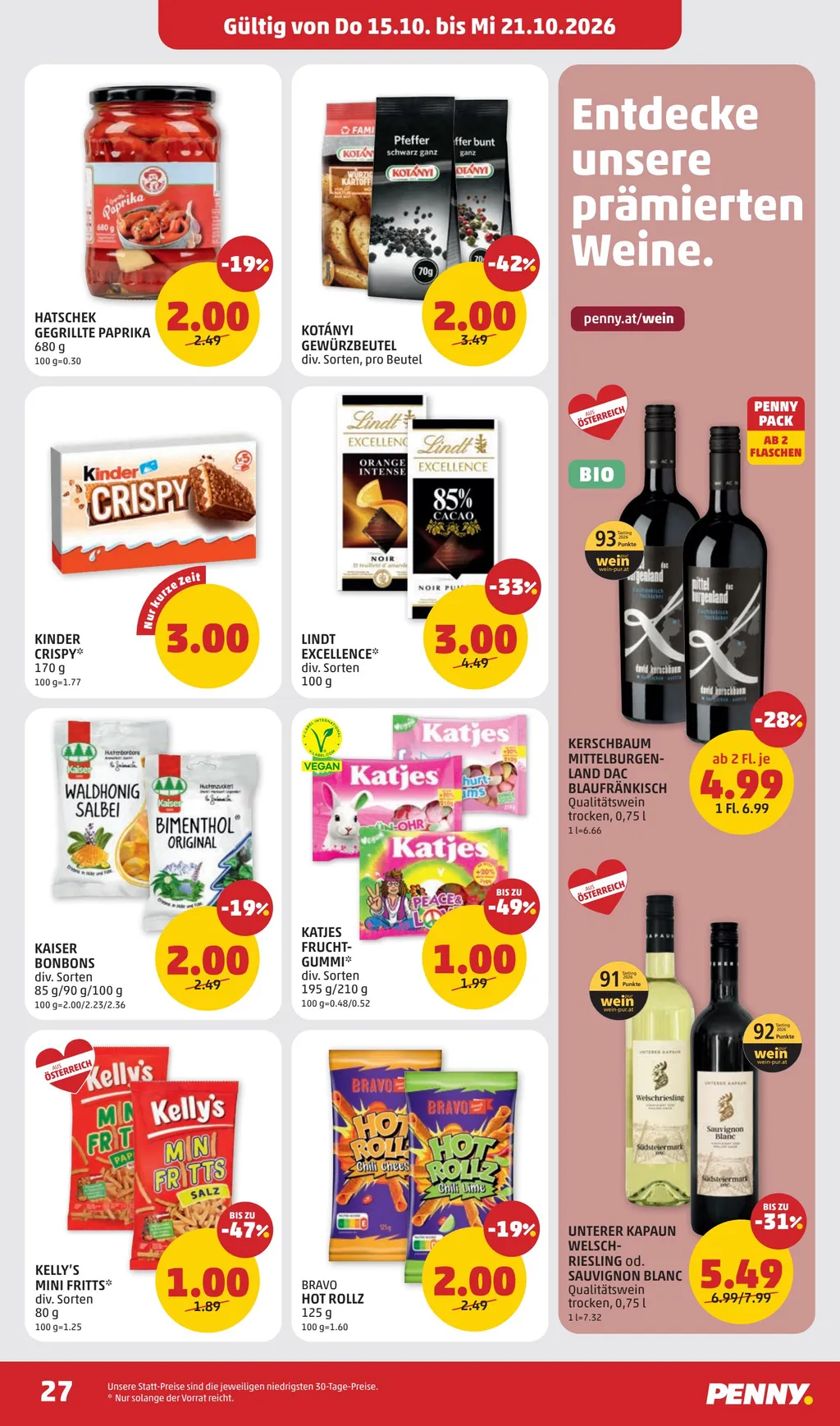 Penny Flugblatt ab 15.10.2026 (Donnerstag)